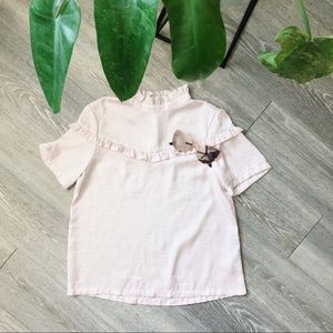 Blush H&M prairie cottagecore blouse
